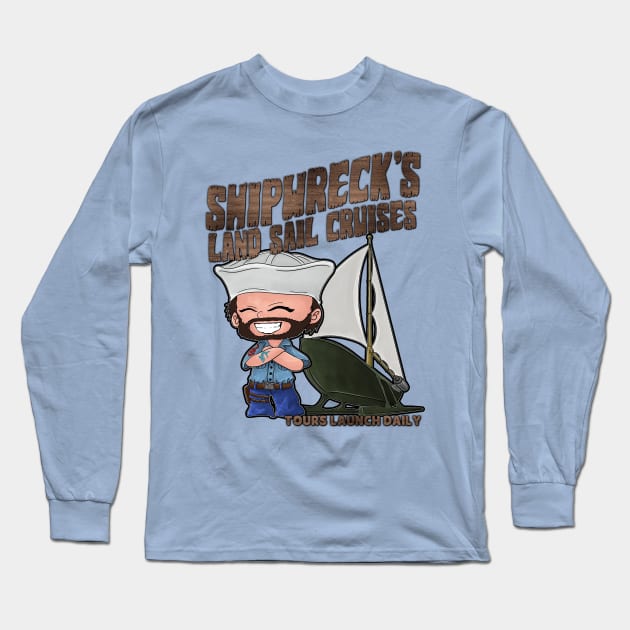 Shipwreck's Land Sail Crusies Long Sleeve T-Shirt by steviezee